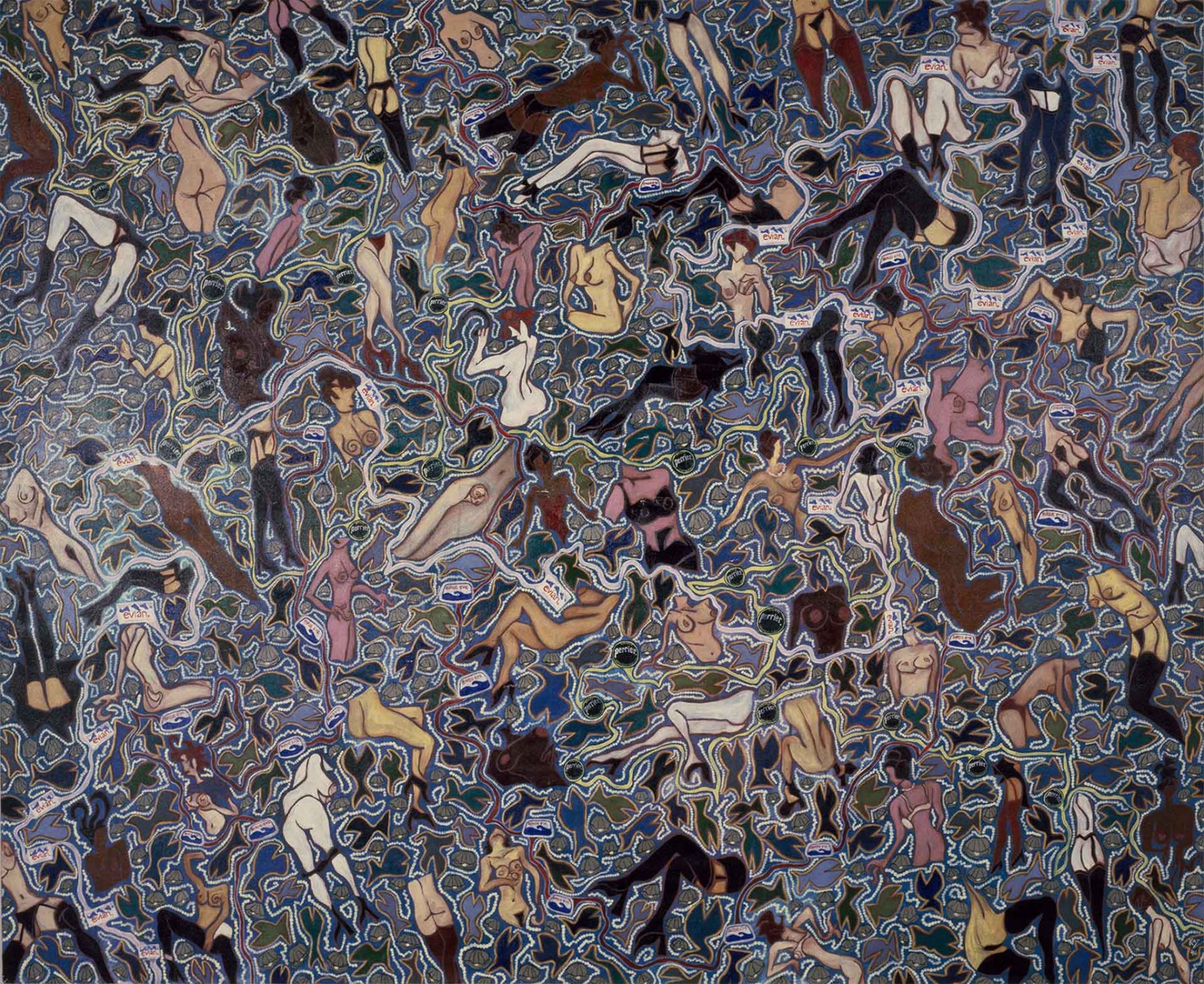 Celestial Birds Eye (1996) oil on canvas, 1.70H x 2.06W meters