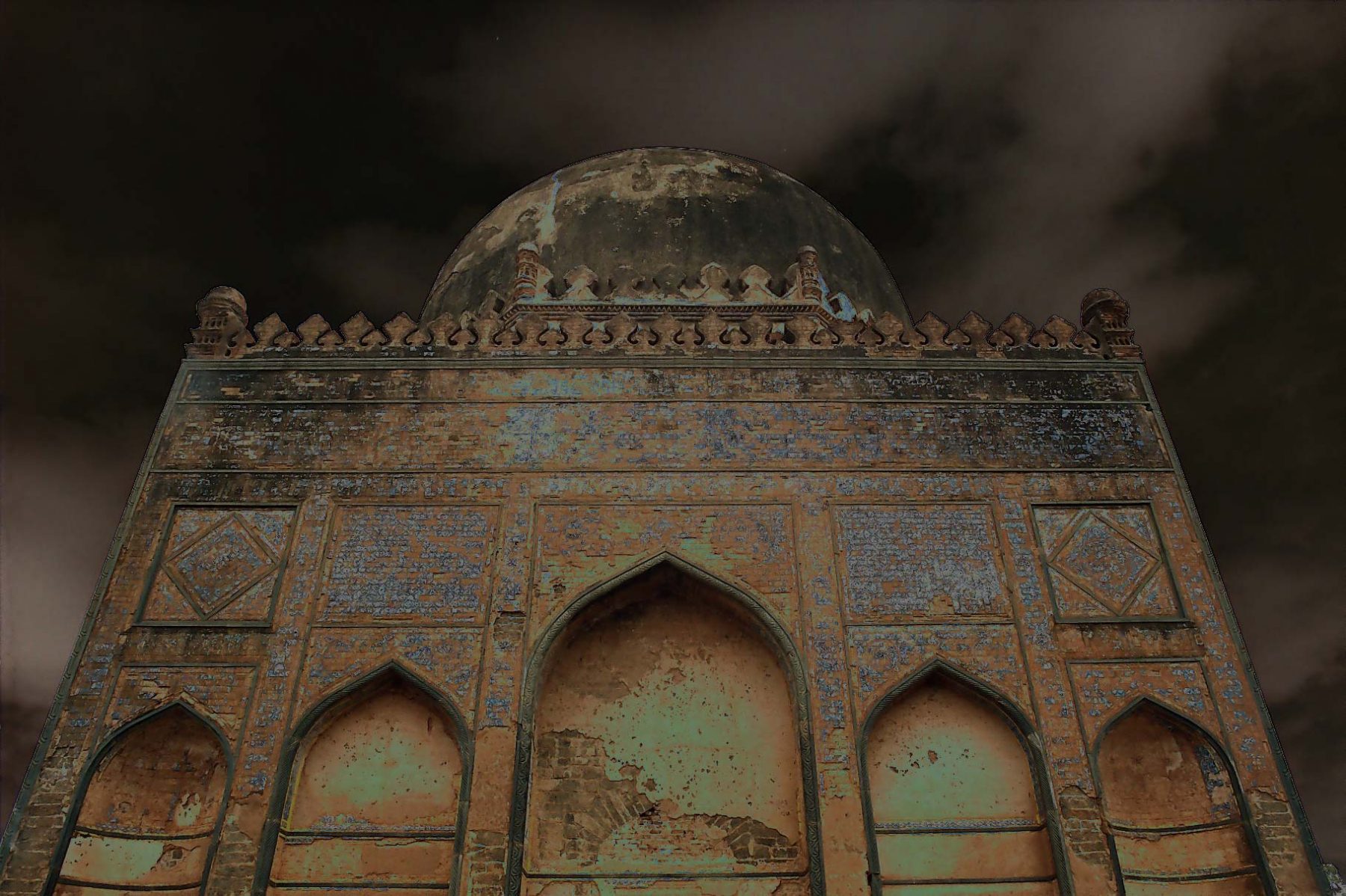 Flood in the Sky (Bidar Tomb 1) (2005) photographic mixed media, 0.60H x 0.91W meters