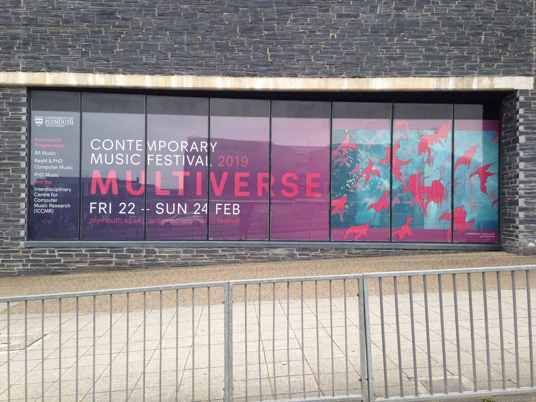 Multiverse Contemporary Music Festival (2019), Roland Lewinsky Building, University of Plymouth, UK