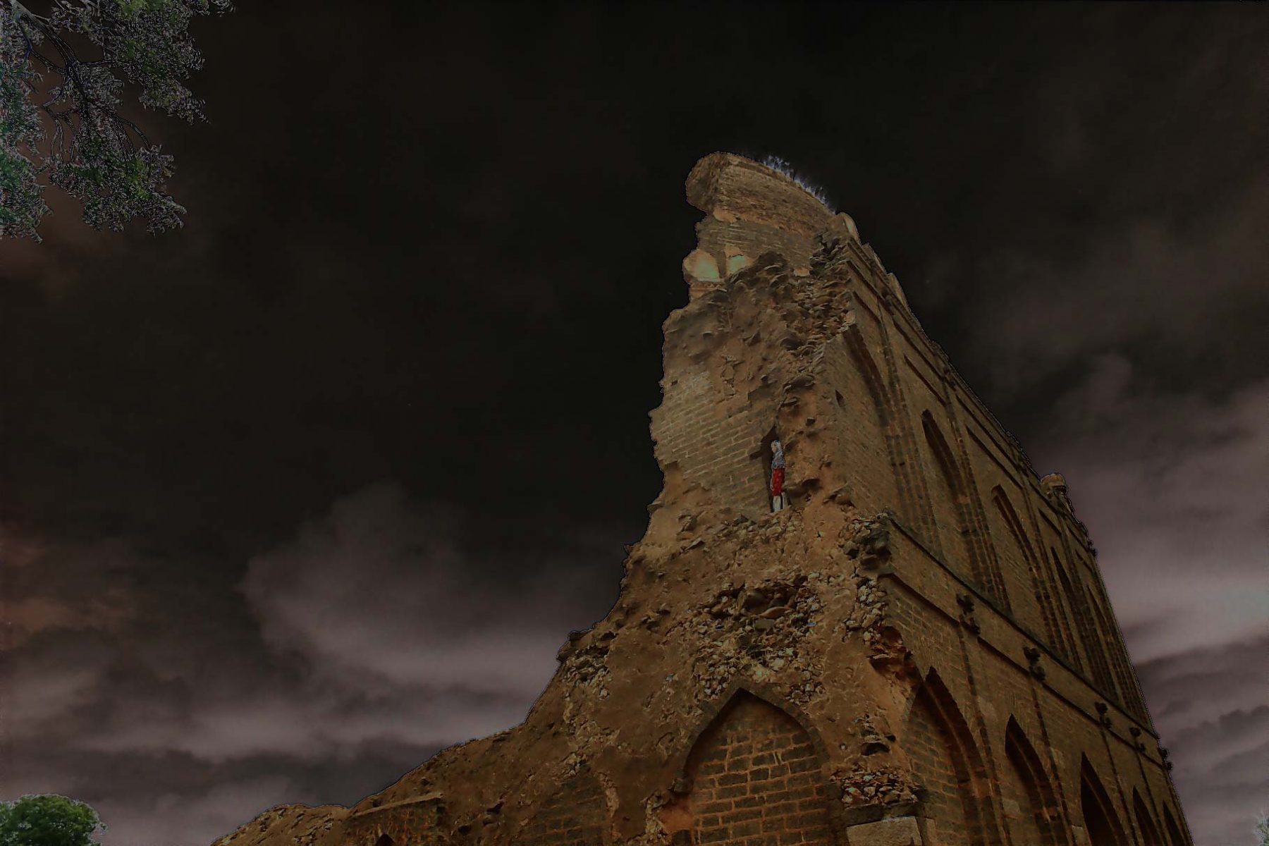 Flood in the Sky (Bidar Ruin) (2005) photographic mixed media, 0.60H x 0.91W meters