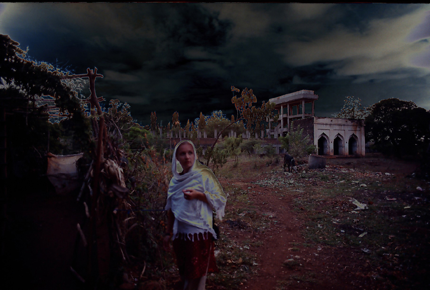 Flood in the Sky (Landscape with Vultures) (2005) photographic mixed media, 0.60H x 0.91W meters