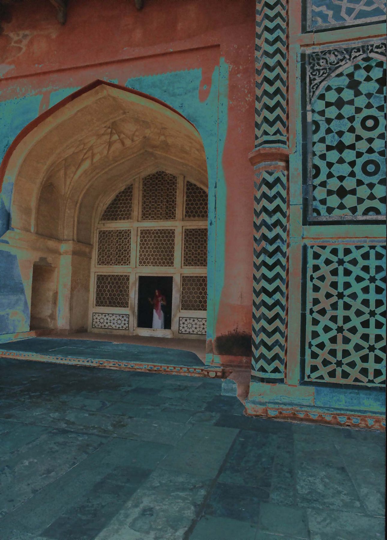 Flood in the Sky (Akbar's Tomb 2) (2005) photographic mixed media, 0.60H x 0.91W meters